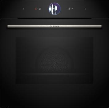Bosch HRG7764B1 - Serie 8, Einbau-Backofen mit Dampfunterstützung, Schwarz, 60 cm